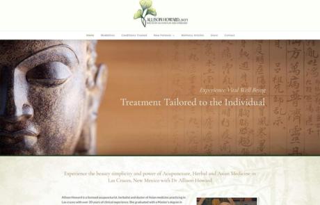 Websites for acupuncture and wellness practitioners