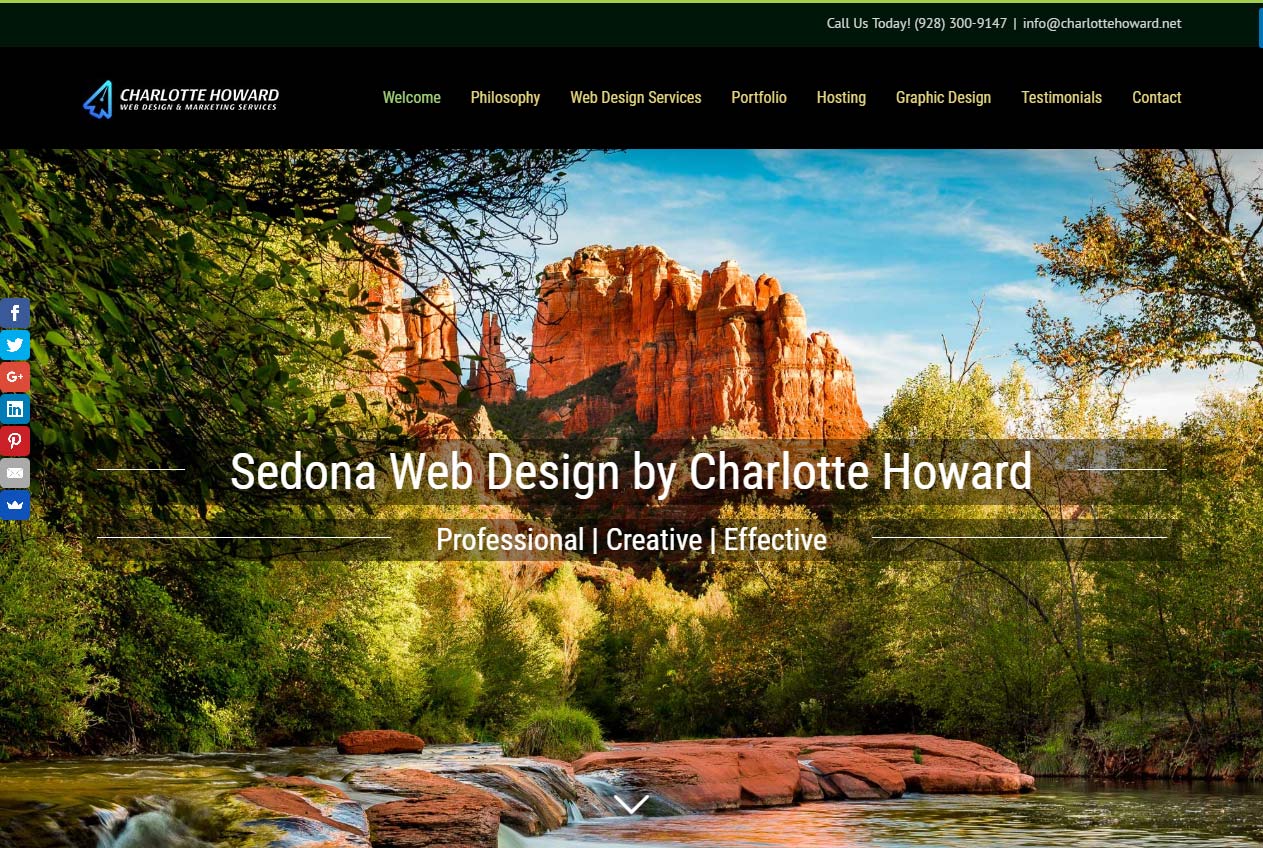 Stunning web design, Sedona Arizona website builder and SEO