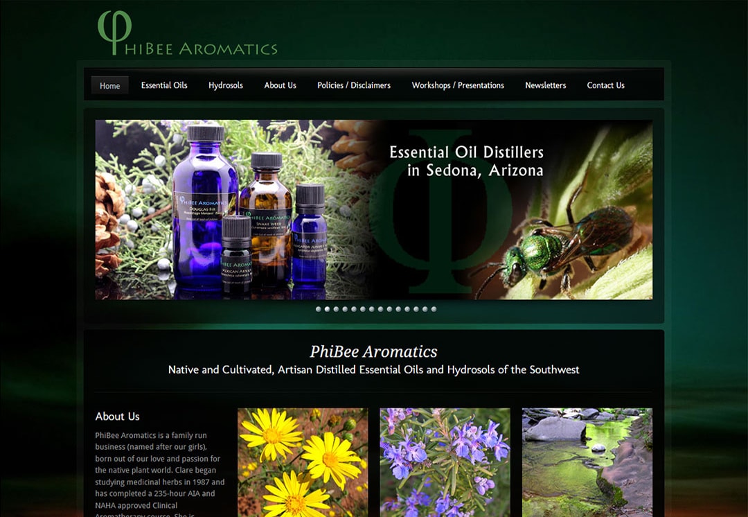 Sedona Essential Oils and Hydrosols by PhiBee Aromatics