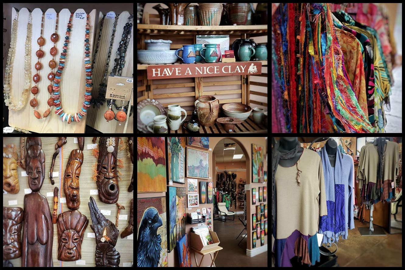 Buy unique art, souvenirs, and gifts from local Sedona artists at the Viallge Gallery of Local Artists