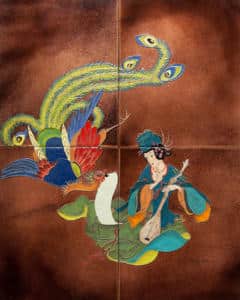 Self Portrait – Fine Art Enamel by Shirley Bierman